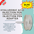 Hyaluronic Acid Injection Pen Converter, Needless Injection Pen Adapter