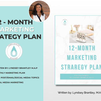 Beauty Business 12 Month Marketing Plan | Branding | Skincare Planner | Business Plan | Social Media Marketing | Facebook | Instagram