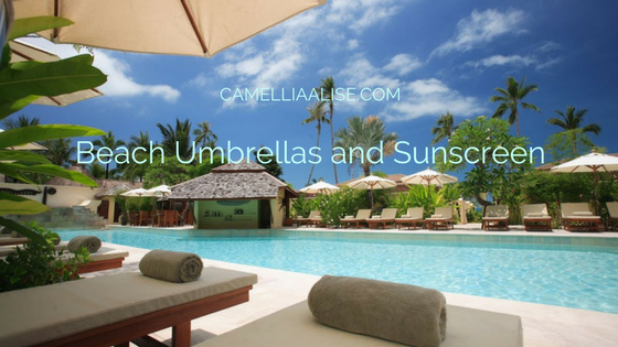 “Beach Umbrellas and Sunscreen”