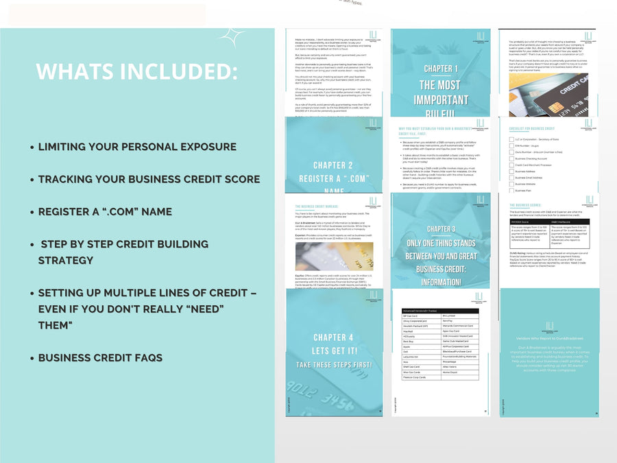 Boss Up: Building your Business Credit | Guide to Building Business Credit | Ultimate Business Credit Blueprint | Instant Download