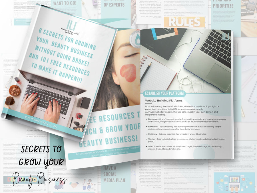 Secrets of growing your Beauty Business & Free Resources to Do It | eBook SUCCESSFUL LAUNCH GUIDE | Grow Your Business Guide