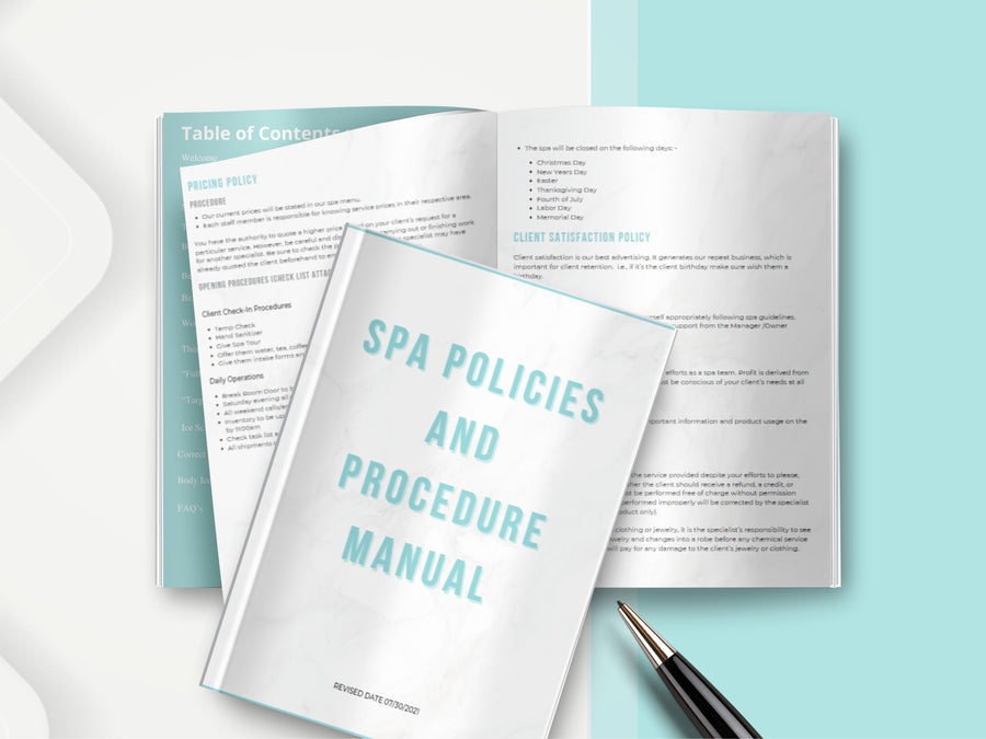Canva Editable Employee Handbook | Employee Onboarding Template | Welcome Package | 28 Pages Employee Policy Handbook | Digital Workbook