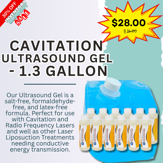Cavitation Ultrasound Gel - 1.3 gallon