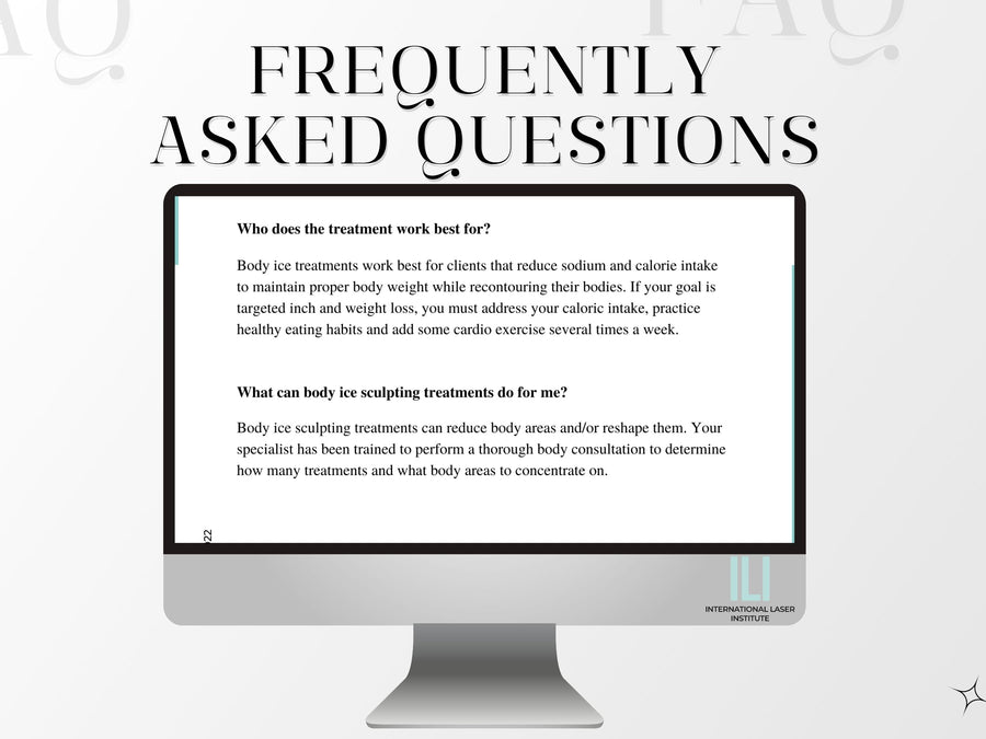 Body Ice Sculpting Training Manual, Body Ice Contouring| Instant Download