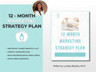 Beauty Business 12 Month Marketing Plan | Branding | Skincare Planner | Business Plan | Social Media Marketing | Facebook | Instagram