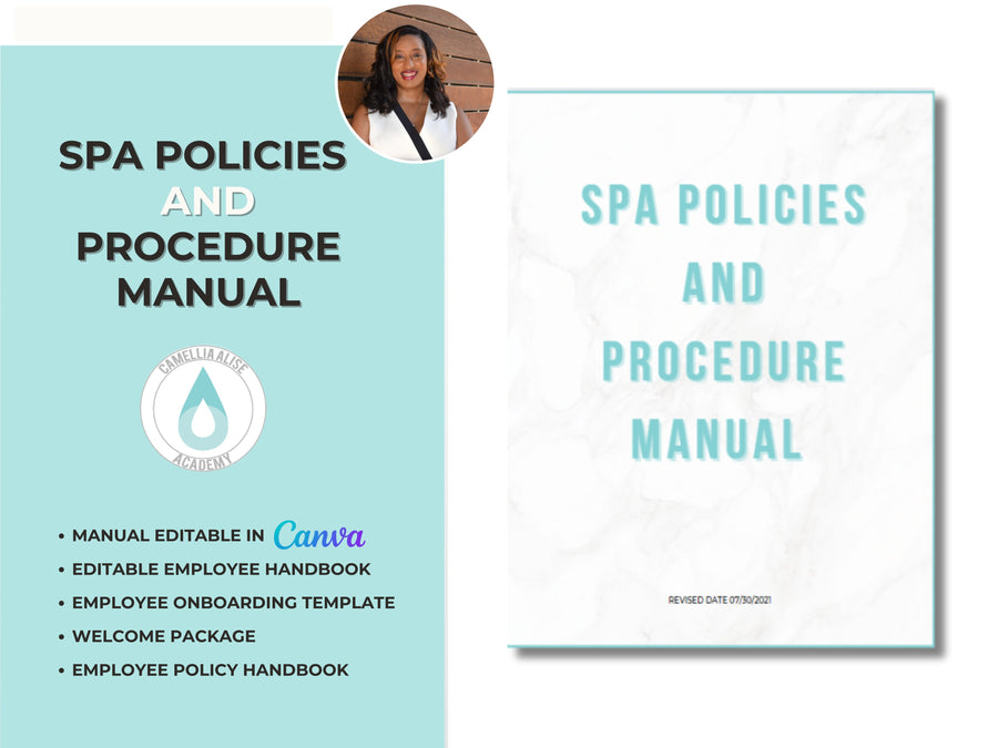 Canva Editable Employee Handbook | Employee Onboarding Template | Welcome Package | 28 Pages Employee Policy Handbook | Digital Workbook