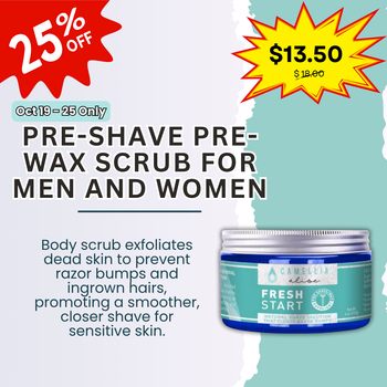 Pre-Shave Pre-Wax Scrub for Men and Women