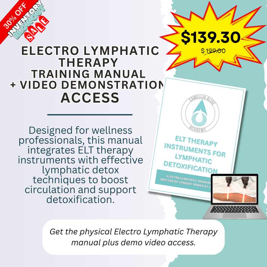 Electro Lymphatic Therapy Training Manual + Video Demonstration Access (Physical Book)