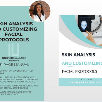 Skin analysis and customizing facial protocol manual guide | Instant Download