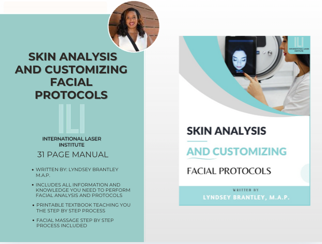 Skin analysis and customizing facial protocol manual guide | Instant Download