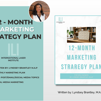 Beauty Business 12 Month Marketing Plan | Branding | Skincare Planner | Business Plan | Social Media Marketing | Facebook | Instagram