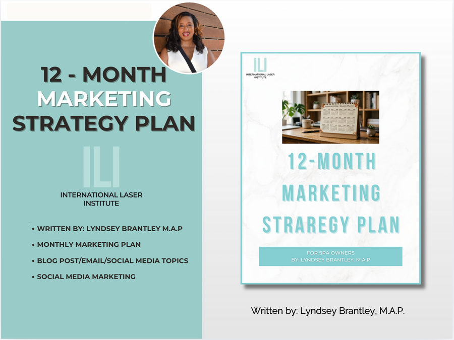 Beauty Business 12 Month Marketing Plan | Branding | Skincare Planner | Business Plan | Social Media Marketing | Facebook | Instagram