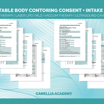 Editable Body Contouring Consent Forms Bundle| Body Sculpting | Laser Lipo Forms | Wood Therapy | Vacuum Therapy | RF Therapy Forms Bundle