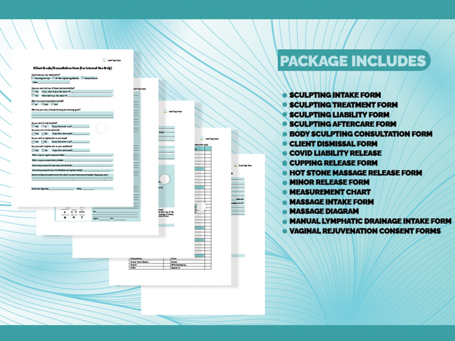 Editable Body Contouring Consent Forms Bundle| Body Sculpting | Laser Lipo Forms | Wood Therapy | Vacuum Therapy | RF Therapy Forms Bundle